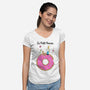 Le Petit Simpsons-Womens-V-Neck-Tee-Umberto Vicente