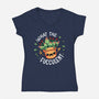 Raging Succulent-Womens-V-Neck-Tee-Snouleaf