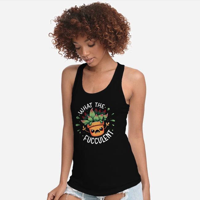 Raging Succulent-Womens-Racerback-Tank-Snouleaf