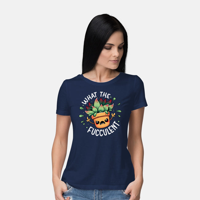 Raging Succulent-Womens-Basic-Tee-Snouleaf