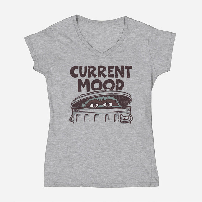 Current Mood-Womens-V-Neck-Tee-retrodivision