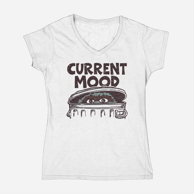 Current Mood-Womens-V-Neck-Tee-retrodivision