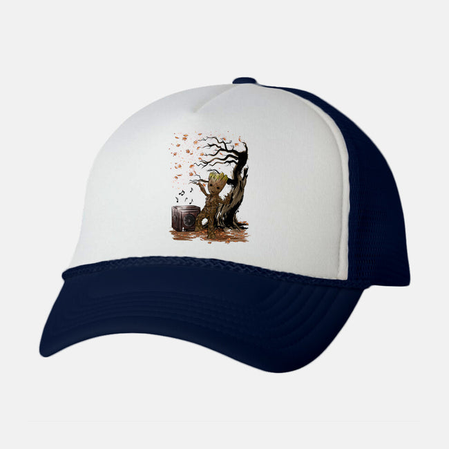 Autumn Dance-Unisex-Trucker-Hat-DrMonekers