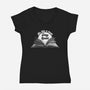 Be Like A Book-Womens-V-Neck-Tee-rocketman_art