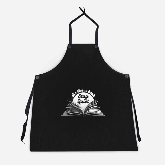 Be Like A Book-Unisex-Kitchen-Apron-rocketman_art