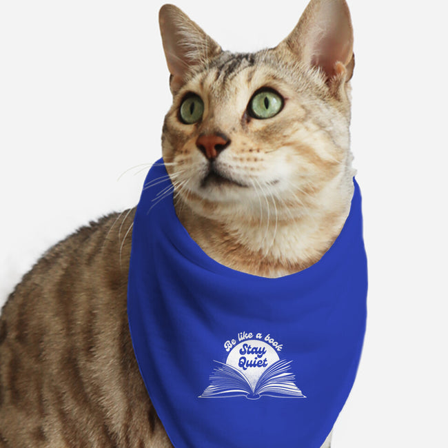 Be Like A Book-Cat-Bandana-Pet Collar-rocketman_art