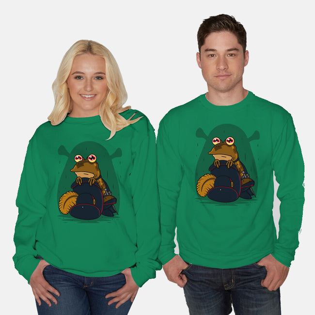 Toad In Boots-Unisex-Crew Neck-Sweatshirt-Raffiti