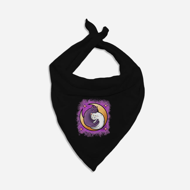 Love In The Moon-Cat-Bandana-Pet Collar-nickzzarto