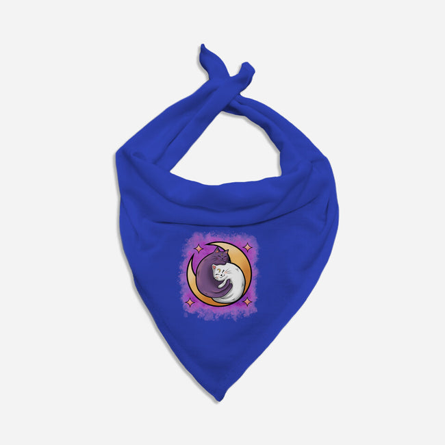 Love In The Moon-Cat-Bandana-Pet Collar-nickzzarto