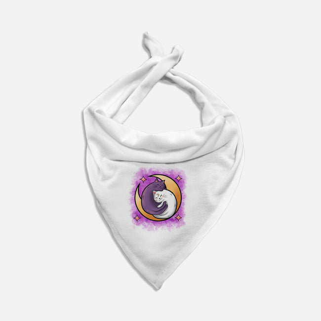 Love In The Moon-Cat-Bandana-Pet Collar-nickzzarto