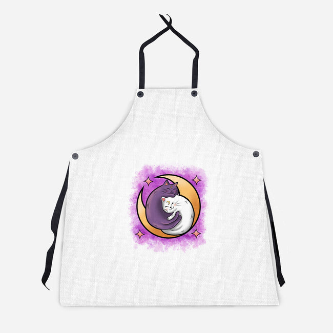 Love In The Moon-Unisex-Kitchen-Apron-nickzzarto