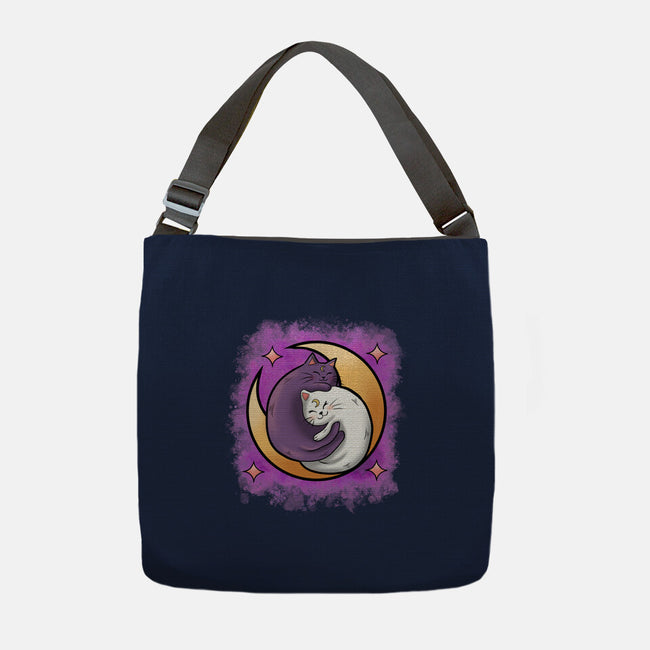 Love In The Moon-None-Adjustable Tote-Bag-nickzzarto