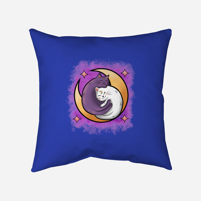 Love In The Moon-None-Removable Cover-Throw Pillow-nickzzarto