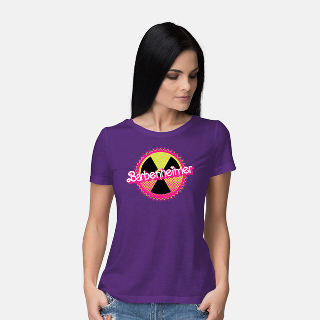 Barbenheimer Reactor-Womens-Basic-Tee-rocketman_art