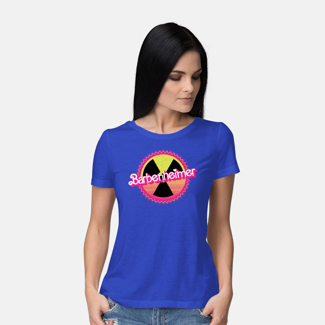 Barbenheimer Reactor-Womens-Basic-Tee-rocketman_art