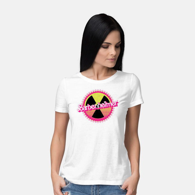 Barbenheimer Reactor-Womens-Basic-Tee-rocketman_art