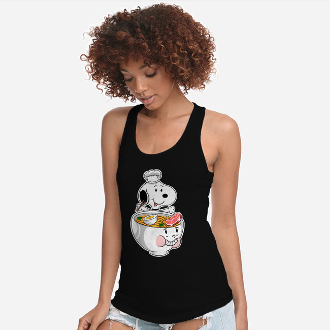 Snoop Ramen-Womens-Racerback-Tank-Tri haryadi