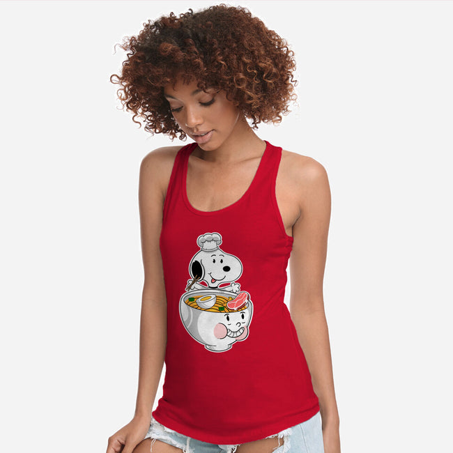 Snoop Ramen-Womens-Racerback-Tank-Tri haryadi