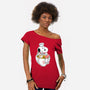 Snoop Ramen-Womens-Off Shoulder-Tee-Tri haryadi