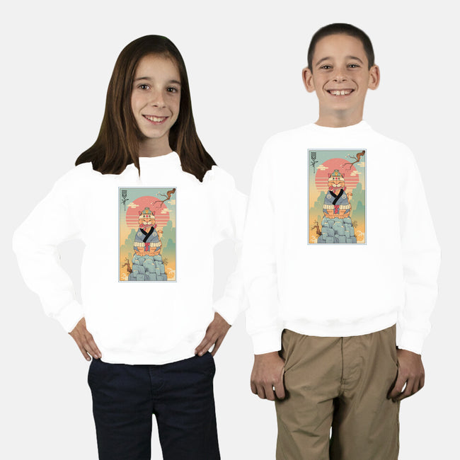 Meowster Adventure-Youth-Crew Neck-Sweatshirt-vp021