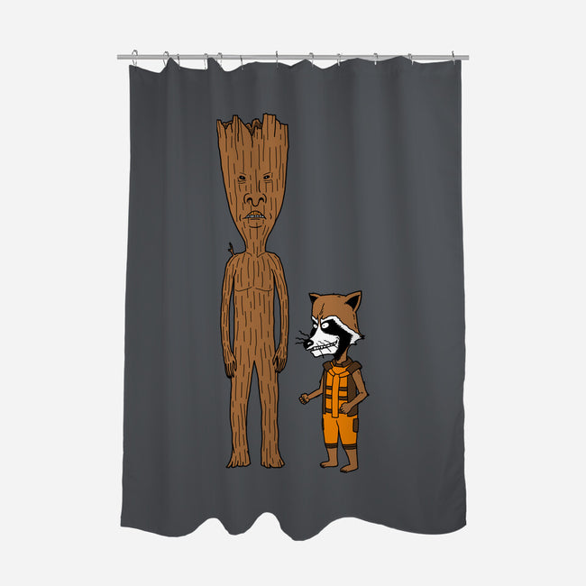 Stupid Guardians-None-Polyester-Shower Curtain-pigboom