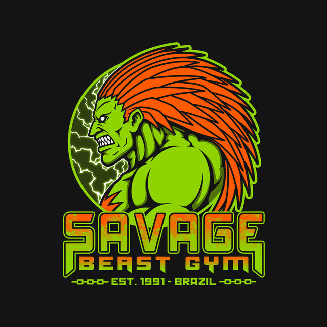 Savage Beast Gym-Unisex-Baseball-Tee-pigboom