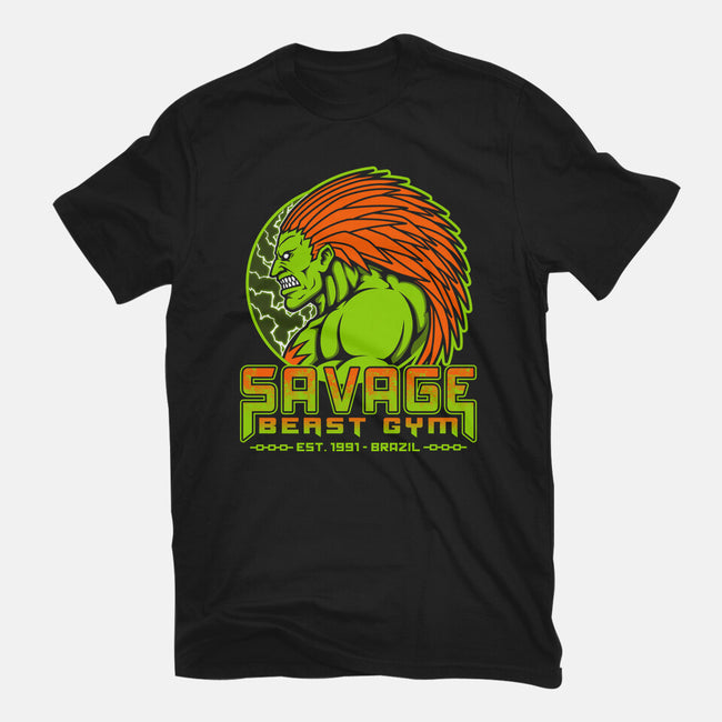 Savage Beast Gym-Womens-Basic-Tee-pigboom