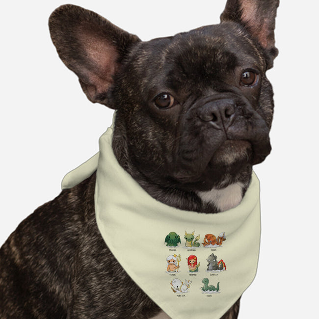 Sea Monsters-Dog-Bandana-Pet Collar-Vallina84