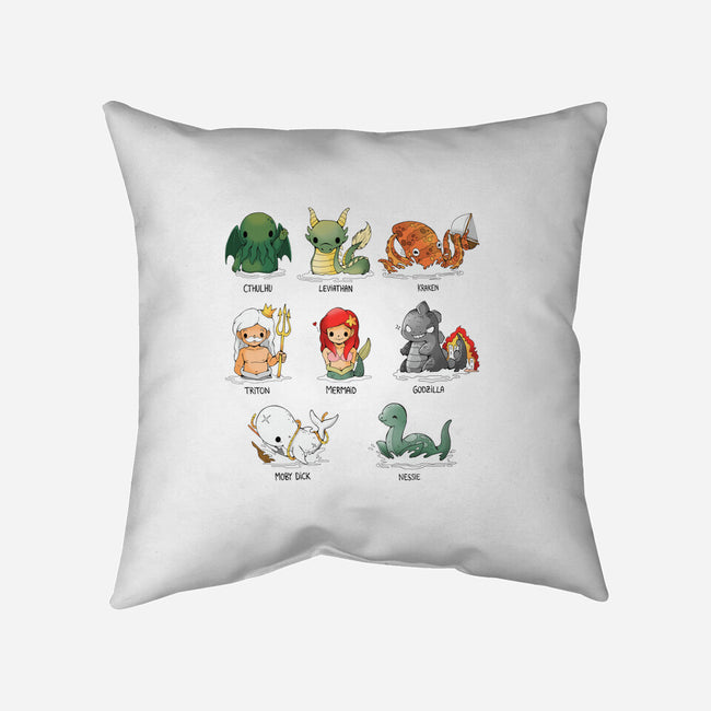 Sea Monsters-None-Removable Cover w Insert-Throw Pillow-Vallina84