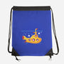 Yellow Cat-Marine-None-Drawstring-Bag-erion_designs