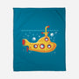 Yellow Cat-Marine-None-Fleece-Blanket-erion_designs