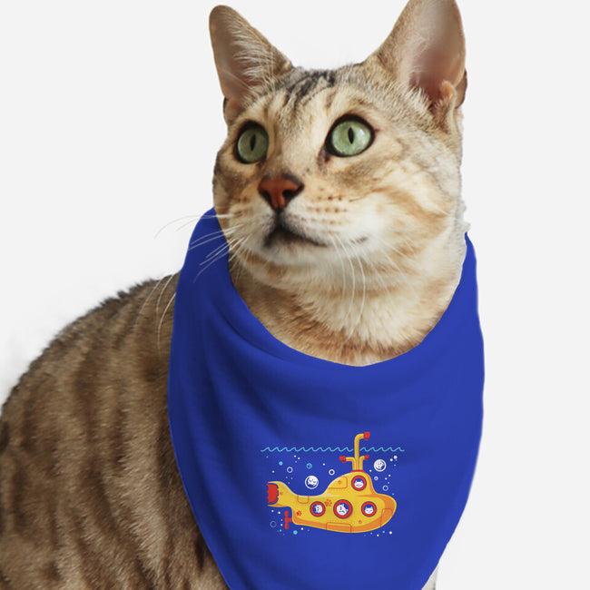 Yellow Cat-Marine-Cat-Bandana-Pet Collar-erion_designs