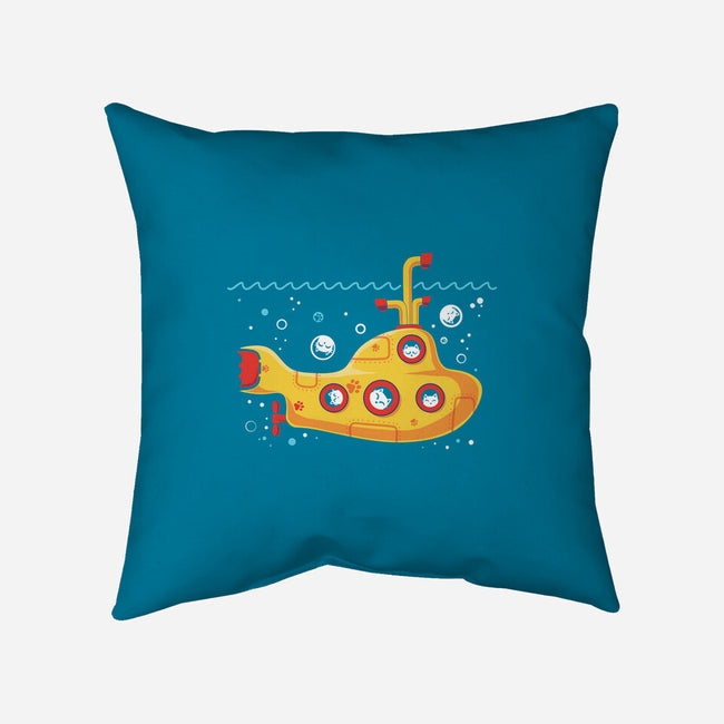 Yellow Cat-Marine-None-Removable Cover w Insert-Throw Pillow-erion_designs