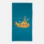 Yellow Cat-Marine-None-Beach-Towel-erion_designs