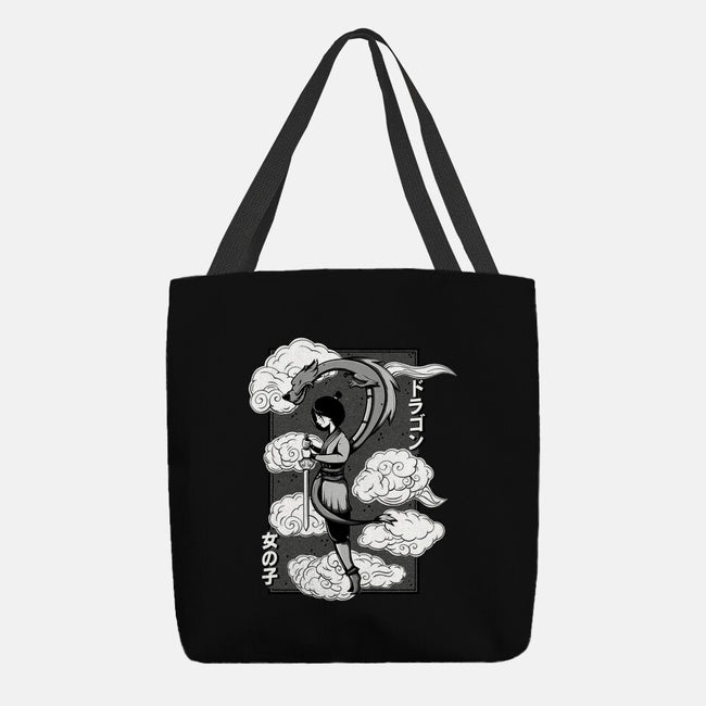 Girl And Dragon-None-Basic Tote-Bag-Ca Mask