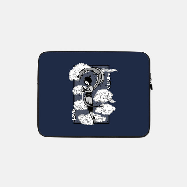 Girl And Dragon-None-Zippered-Laptop Sleeve-Ca Mask