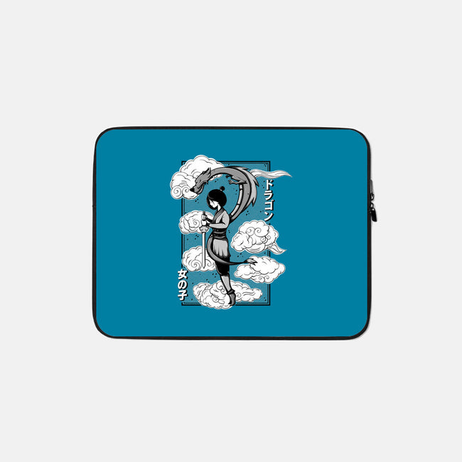 Girl And Dragon-None-Zippered-Laptop Sleeve-Ca Mask