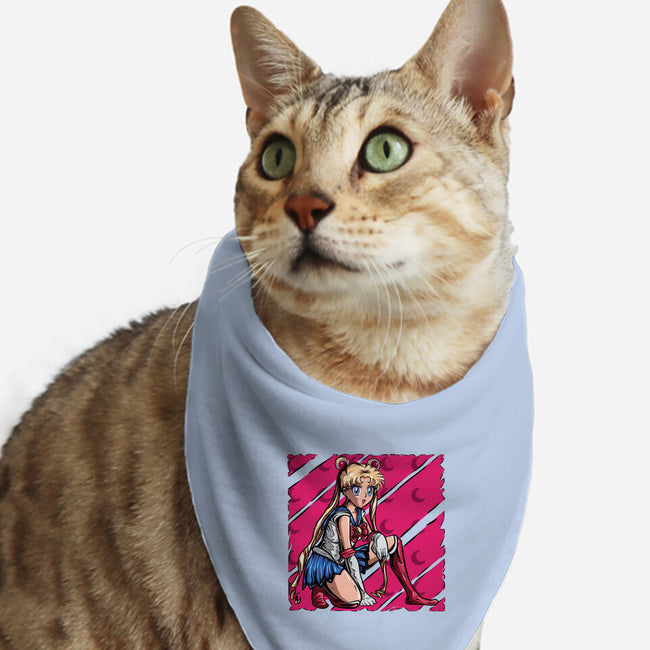 Pose Of Victory-Cat-Bandana-Pet Collar-nickzzarto