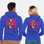 Pose Of Victory-Unisex-Zip-Up-Sweatshirt-nickzzarto