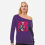 Pose Of Victory-Womens-Off Shoulder-Sweatshirt-nickzzarto