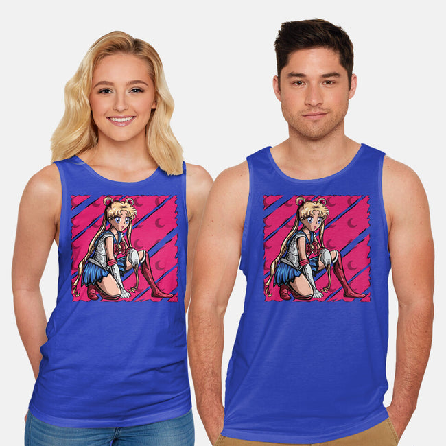 Pose Of Victory-Unisex-Basic-Tank-nickzzarto