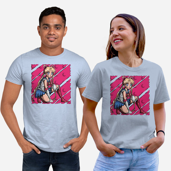 Pose Of Victory-Unisex-Basic-Tee-nickzzarto