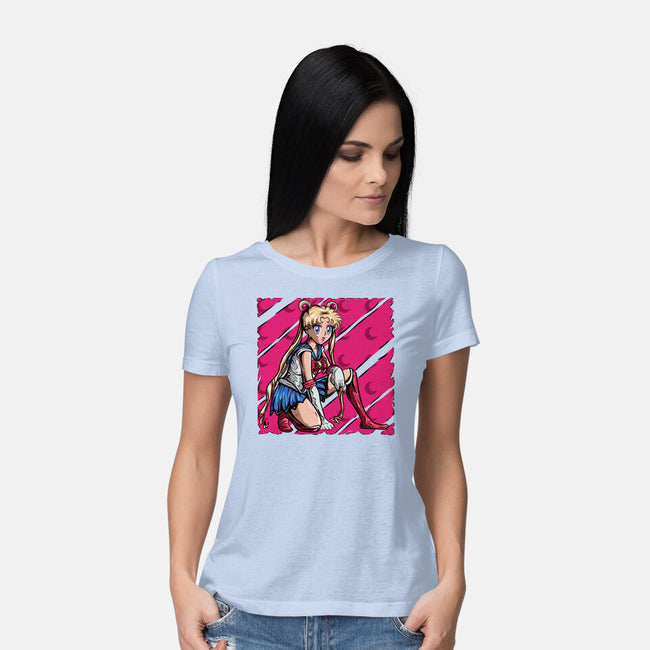 Sailor Bluey-Mens-Basic-Tee-nickzzarto by TeeFury