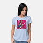 Pose Of Victory-Womens-Basic-Tee-nickzzarto