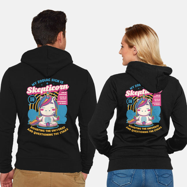 Unicorn Zodiac Sign-Unisex-Zip-Up-Sweatshirt-Studio Mootant