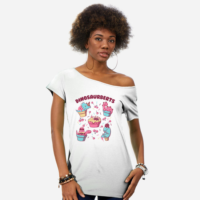 Dinosaurberts-Womens-Off Shoulder-Tee-tobefonseca