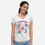 Dinosaurberts-Womens-V-Neck-Tee-tobefonseca