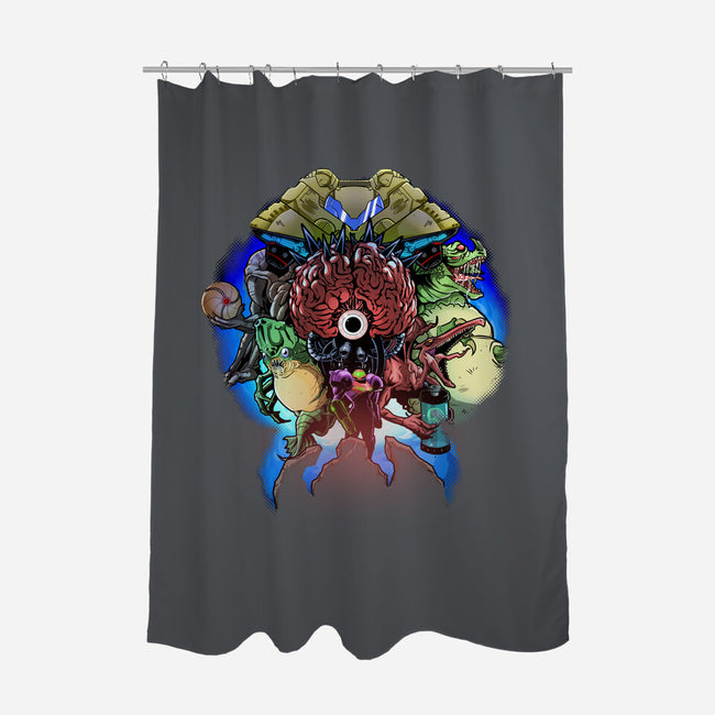 A Super Metroid Story-None-Polyester-Shower Curtain-Diego Oliver