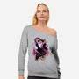 Silent Samurai-Womens-Off Shoulder-Sweatshirt-Bruno Mota