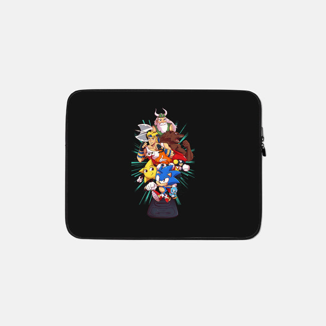 Megadrive-None-Zippered-Laptop Sleeve-jacnicolauart